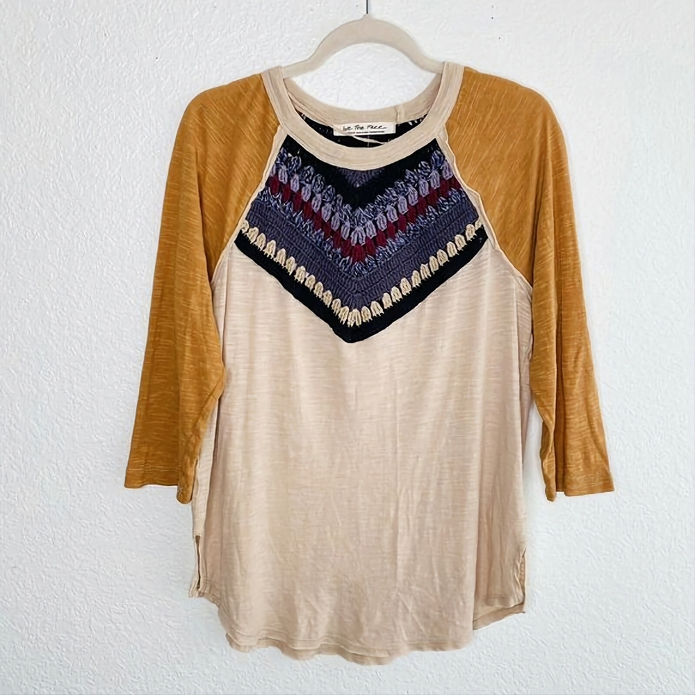New Free People Spring Bound Baseball Tee - Picture 13 of 16